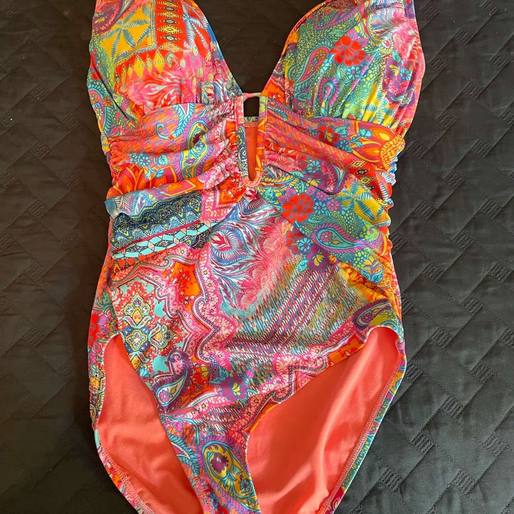 Bleu Rod Beattie Vibrant Multicolor Women’s One Piece